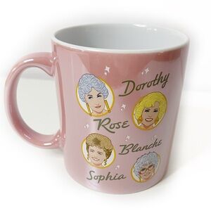 The Golden Girls Pink Cartoon Portrait Mug